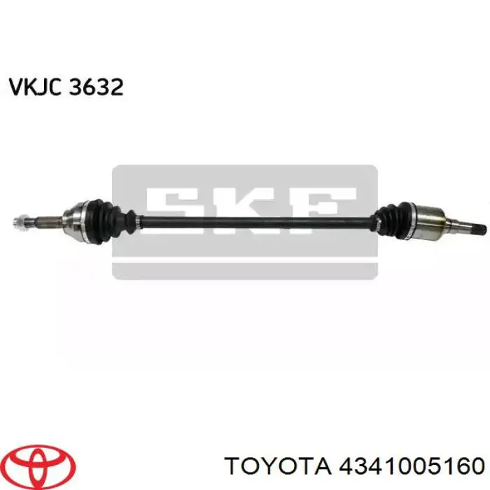Привод передний правый Toyota 4341005160 цена, от 1230.11 USD