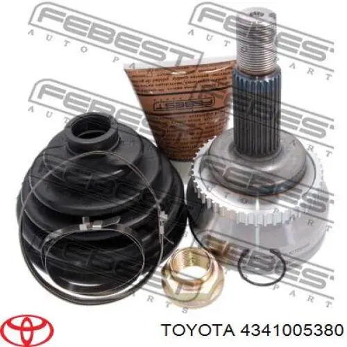 4341005380 Toyota junta homocinética externa dianteira