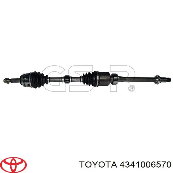 4341006570 Toyota semieixo (acionador dianteiro direito)