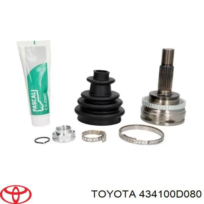 Купить 434100D080 Toyota Вал приводной правый