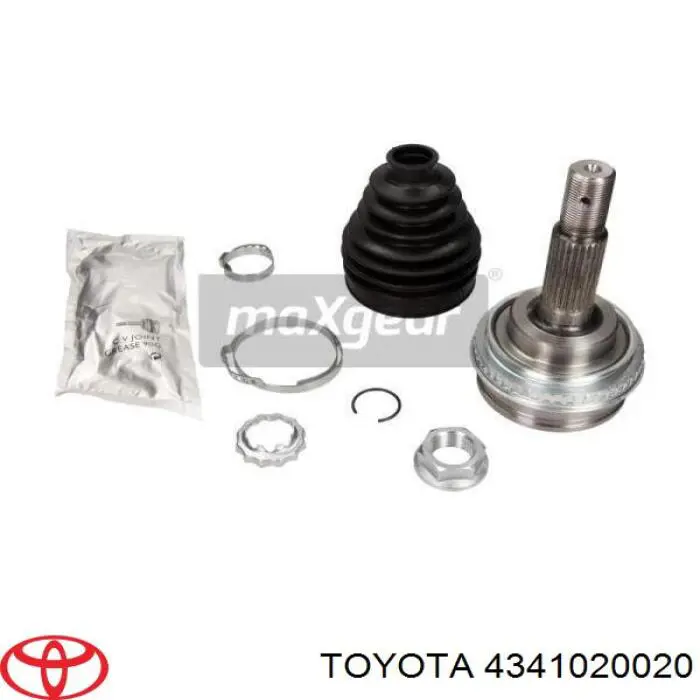 Полуось задняя правая 4341020020 Toyota