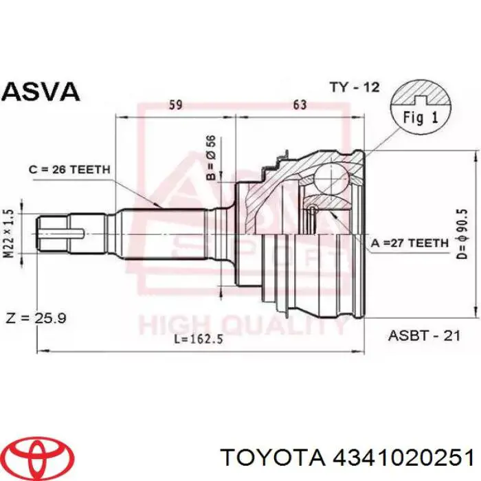  4341020251 Toyota