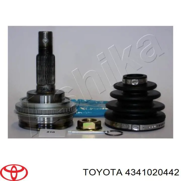 Árbol de transmisión delantero derecho 4341020442 Toyota