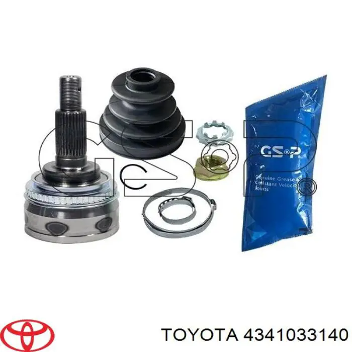 Полуось задняя правая 4341033140 Toyota