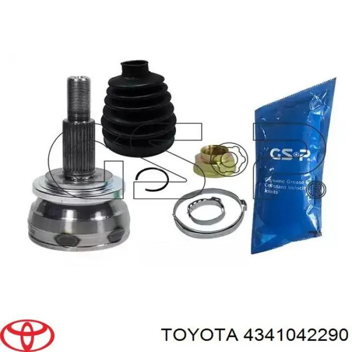 4341042290 Toyota Полуось передняя, правая