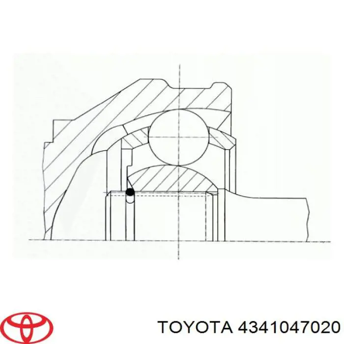 Semieixo (acionador) dianteiro direito para Toyota Prius (NHW20)