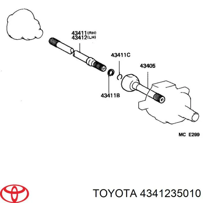  4341235010 Toyota