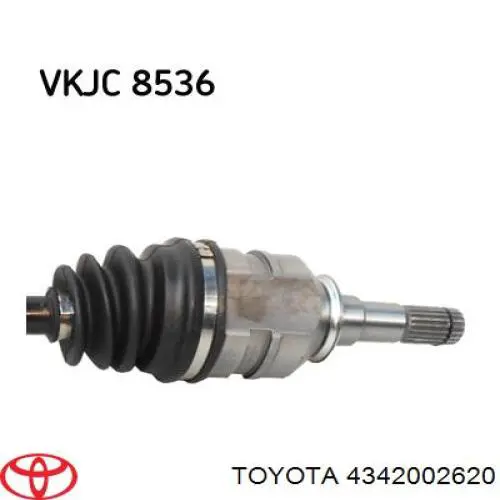 Левая полуось 4342002D70 Toyota