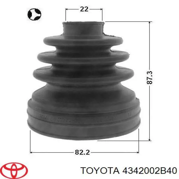 Привод передний левый Toyota 4342002B40 цена, от 134.03 USD