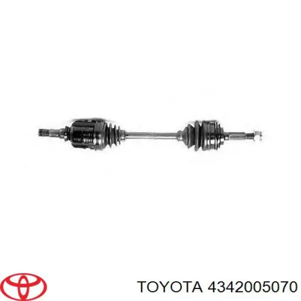 4342005070 Toyota Полуось передняя левая