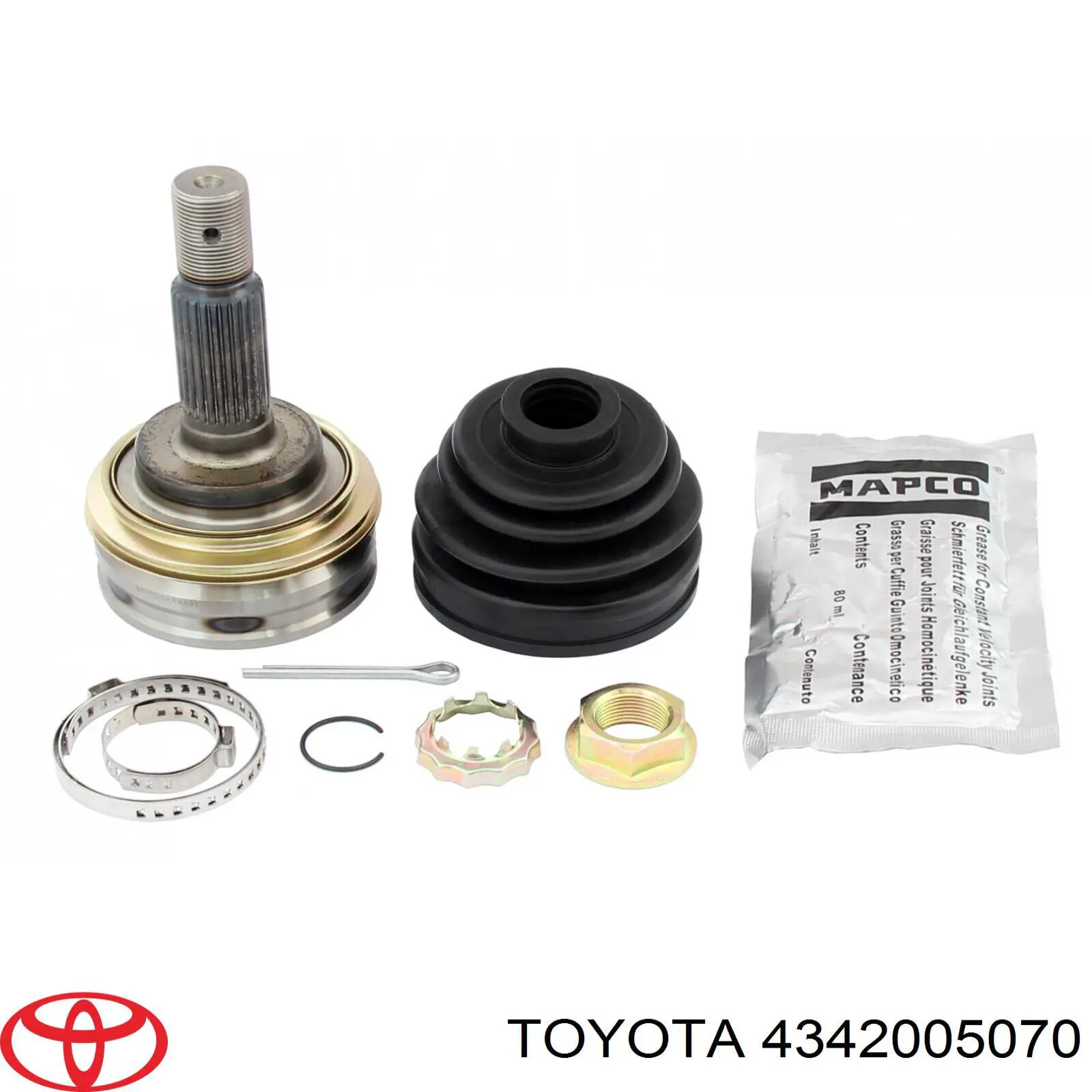 Привод передний левый Toyota 4342005070 цена, от 496.79 USD
