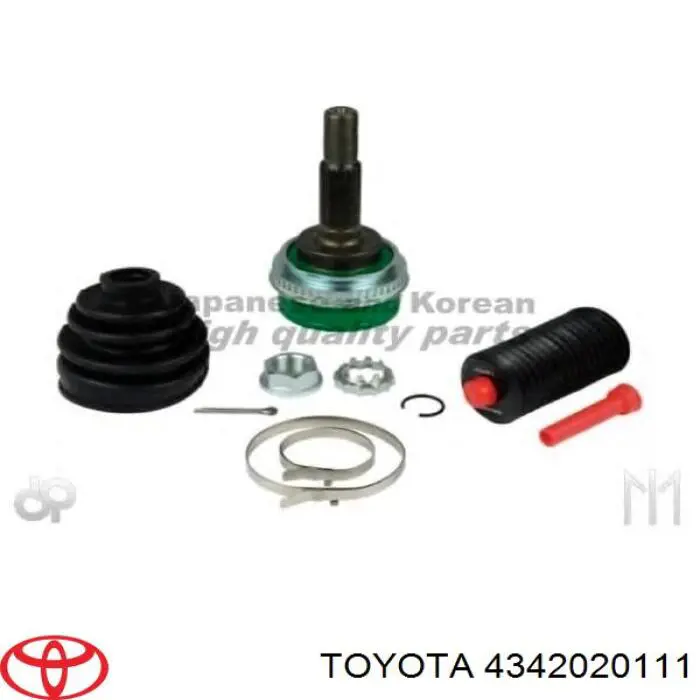 4342020111 Toyota шрус наружный передний