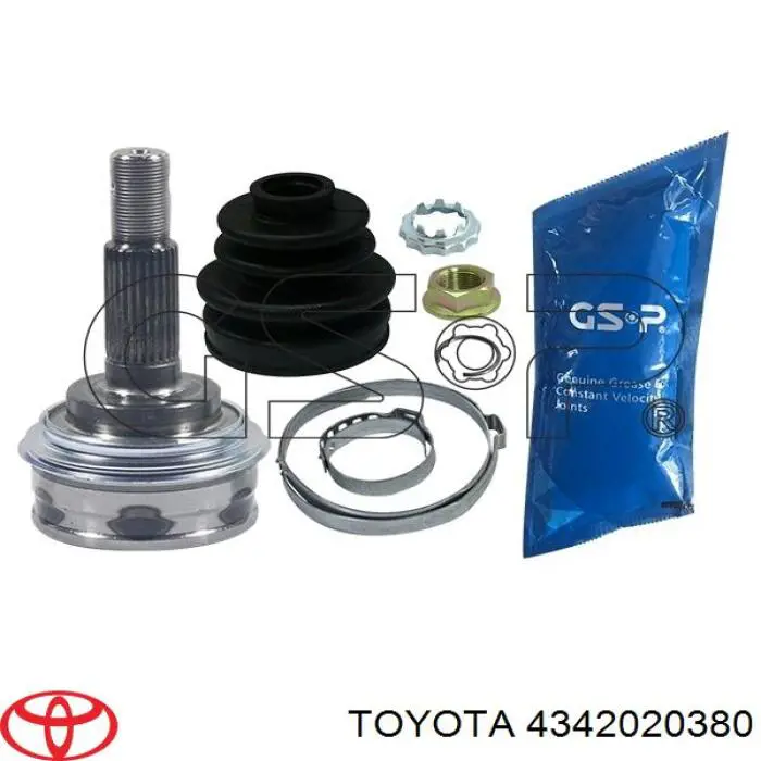 Junta homocinética exterior delantera 4342020380 Toyota