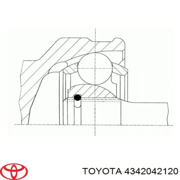 Привод передний левый Toyota 4342042120 цена, от 95.02 USD