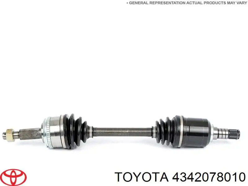 4342078010 Toyota semieixo (acionador dianteiro esquerdo)