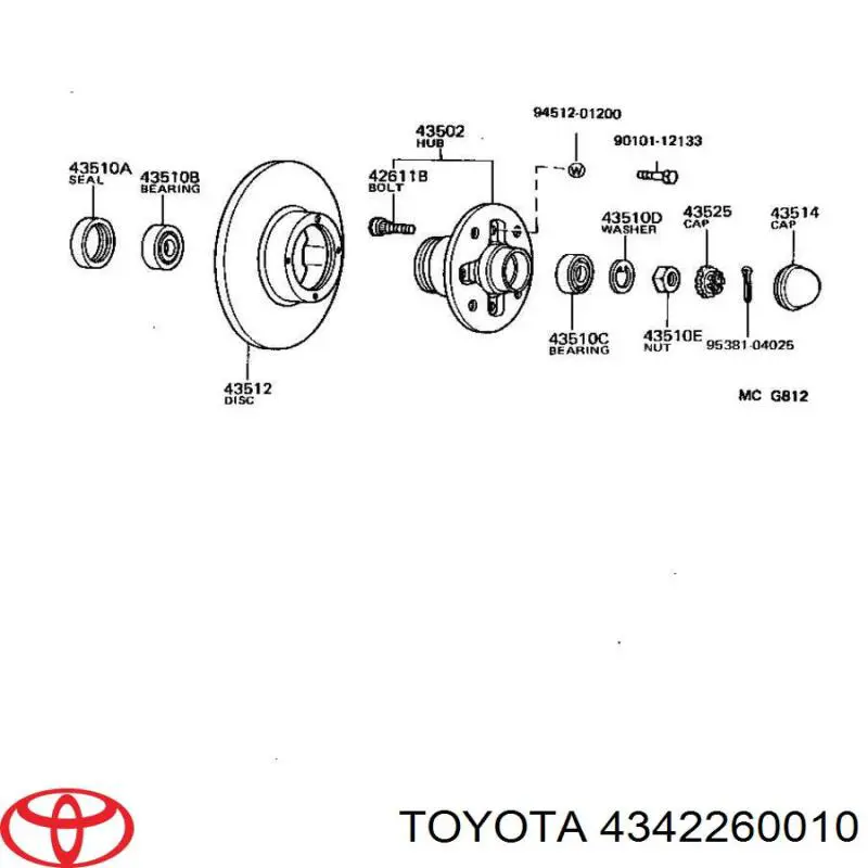  4342260010 Toyota