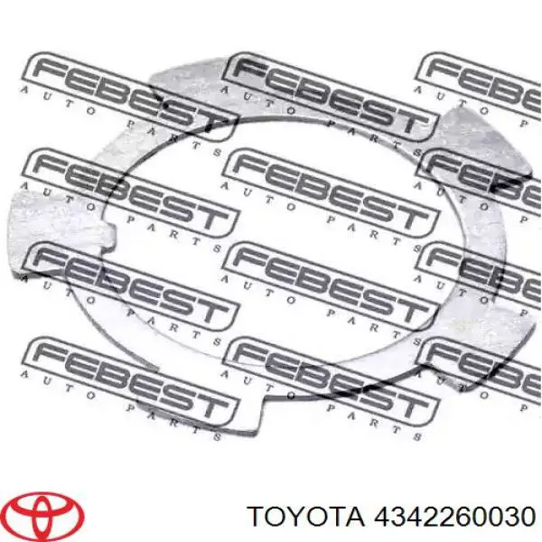 Прокладка фланца задней полуоси 4342260030 Toyota