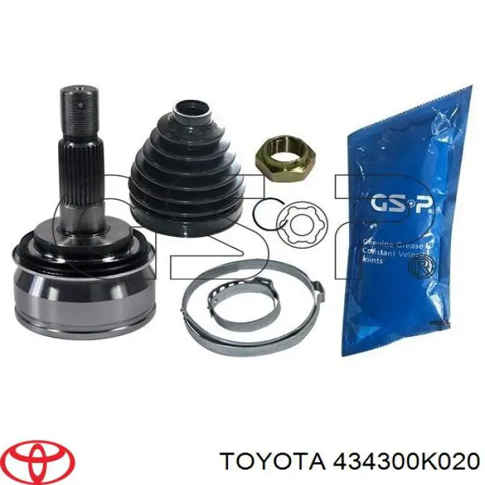 Полуось передняя 434300K020 Toyota