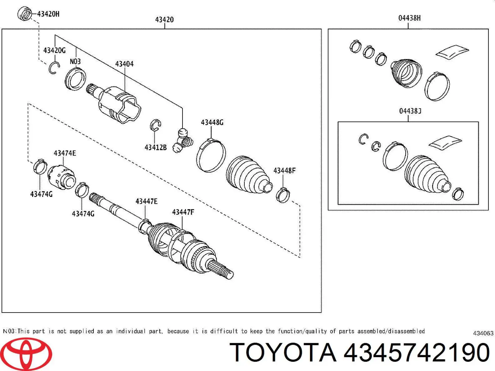  4345742190 Toyota