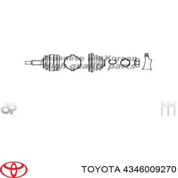 Граната колесная Toyota 4346009270 цена, от 29.50 USD