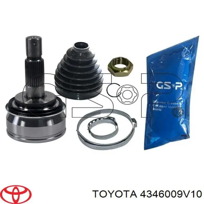 Полуось передняя 4346009V10 Toyota