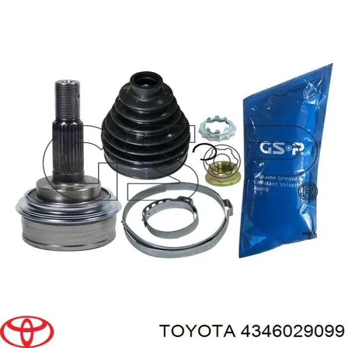 Árbol de transmisión trasero 4346029099 Toyota