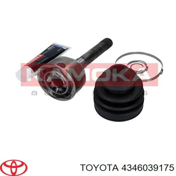 Junta homocinética externa dianteira 4346039175 Toyota