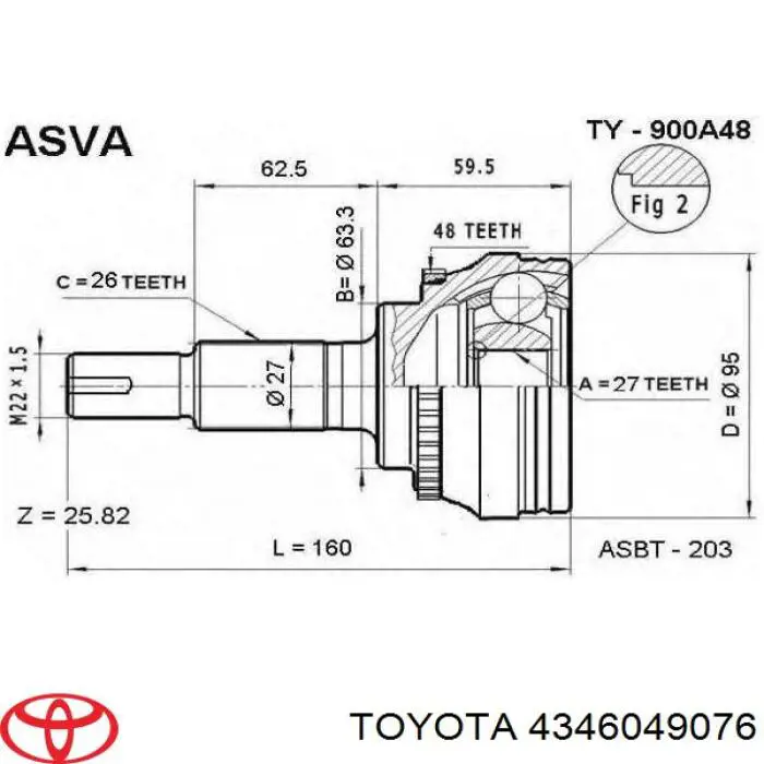 4346049076 Toyota