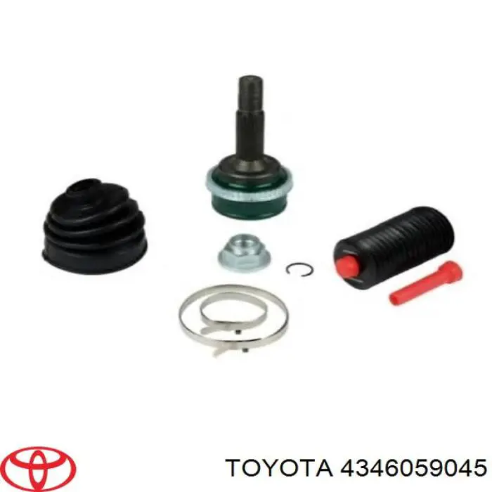 Полуось задняя 4346059045 Toyota