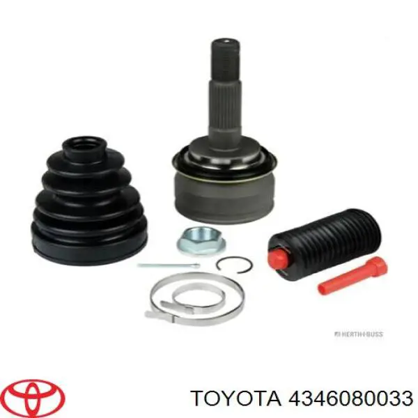 Полуось передняя 4346080033 Toyota