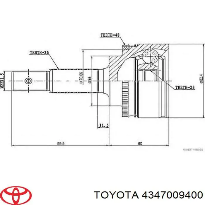 4347009400 Toyota