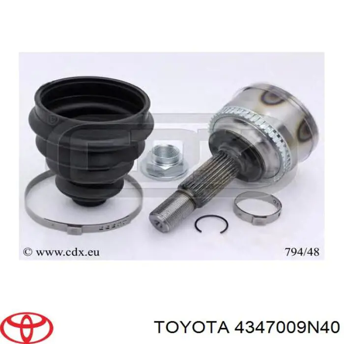 Купить 4347009N40 Toyota Привод в сборе левый