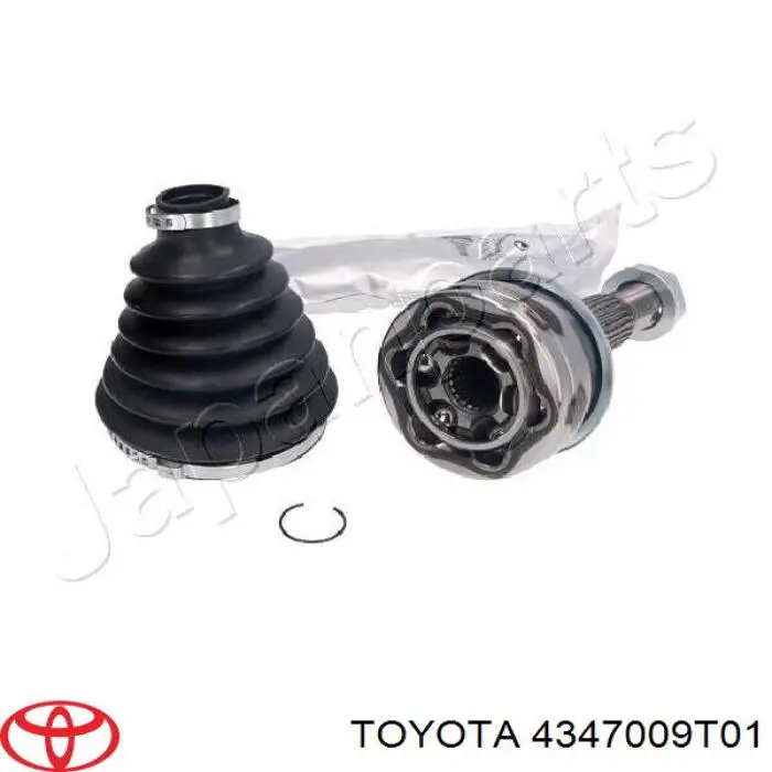 Полуось (привод) передняя левая TOYOTA 4347009T01