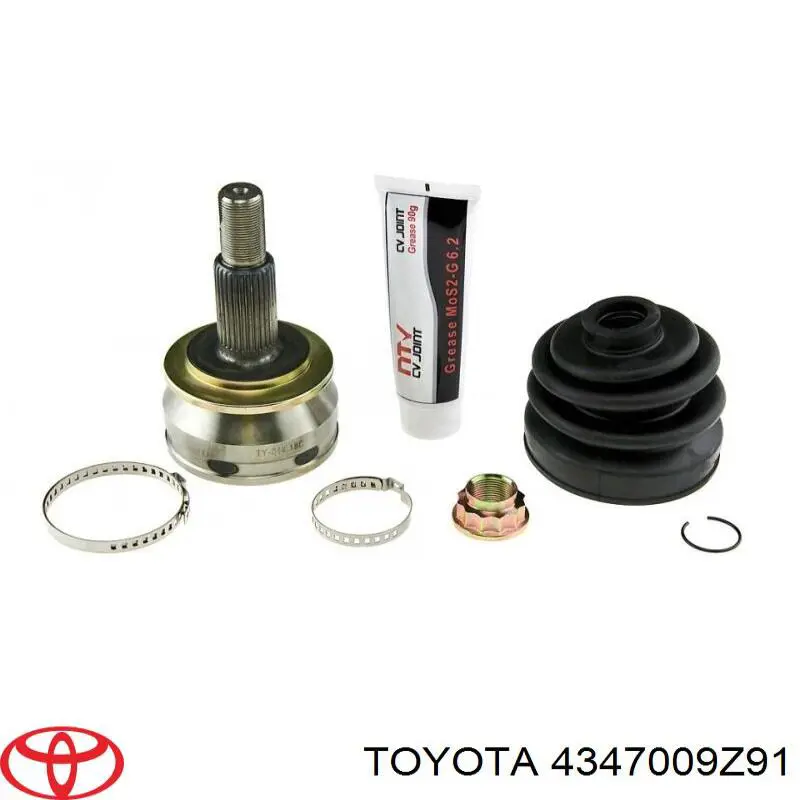 Полуось (привод) передняя левая 4347009Z91 Toyota