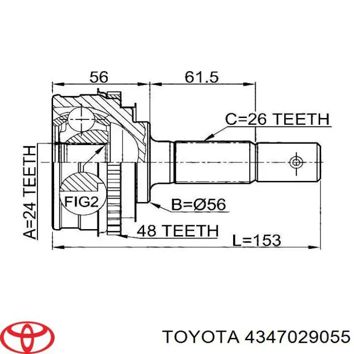  4347029055 Toyota