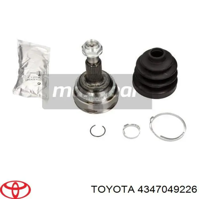 4347049226 Toyota Полуось передняя левая