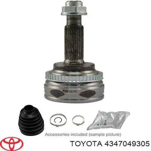 4347049305 Toyota junta homocinética externa dianteira direita