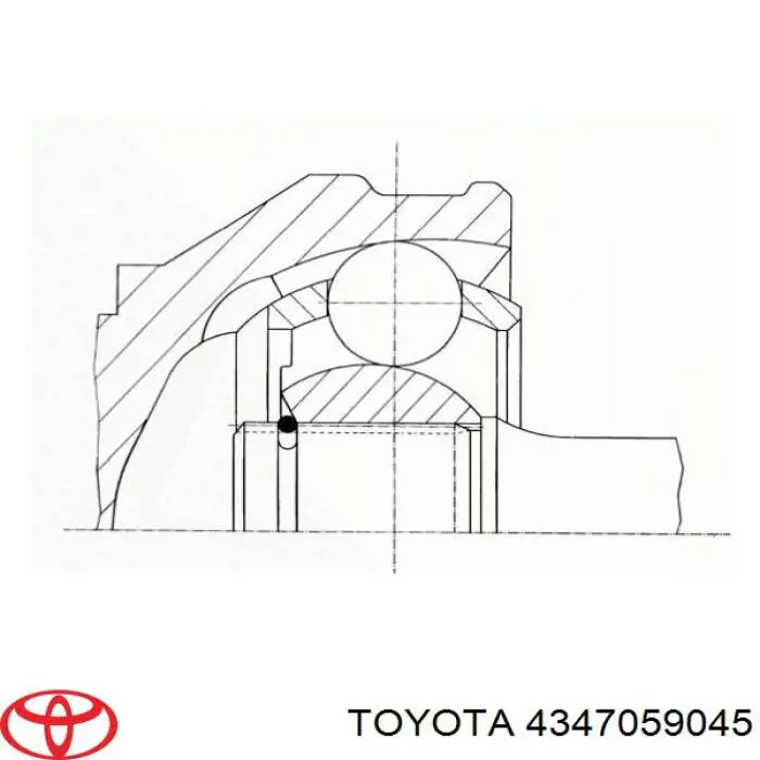 Купить 4347059045 Toyota Привод в сборе левый
