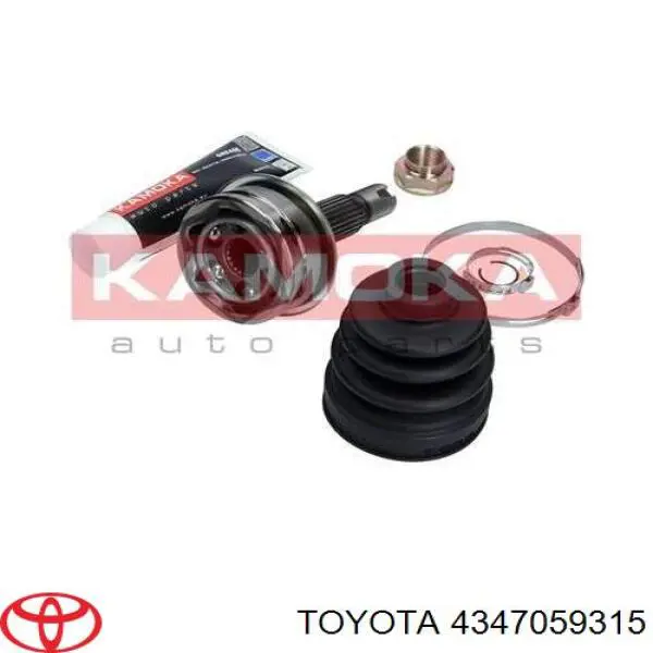 4347059315 Toyota Граната наружняя передняя левая