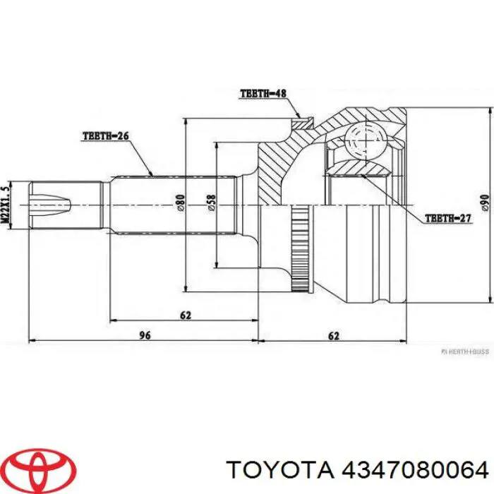  Toyota 4347080064 цена, от 489.84 USD
