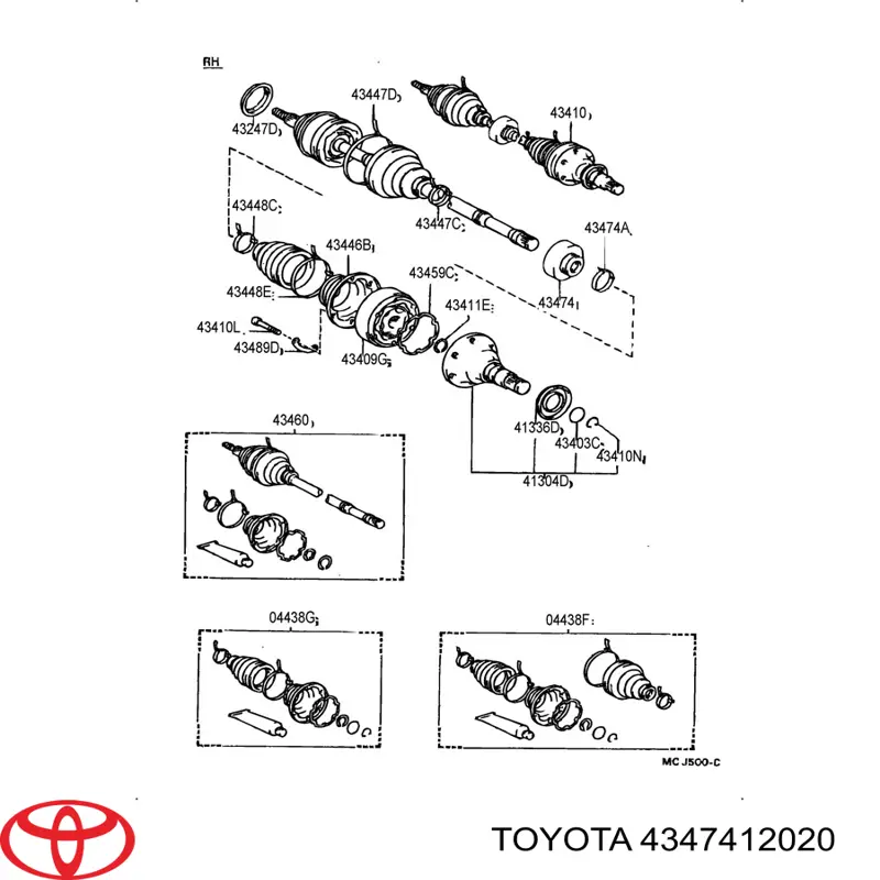  4347412020 Toyota