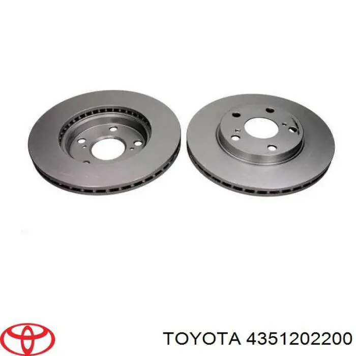 Передние тормозные диски 4351202200 Toyota
