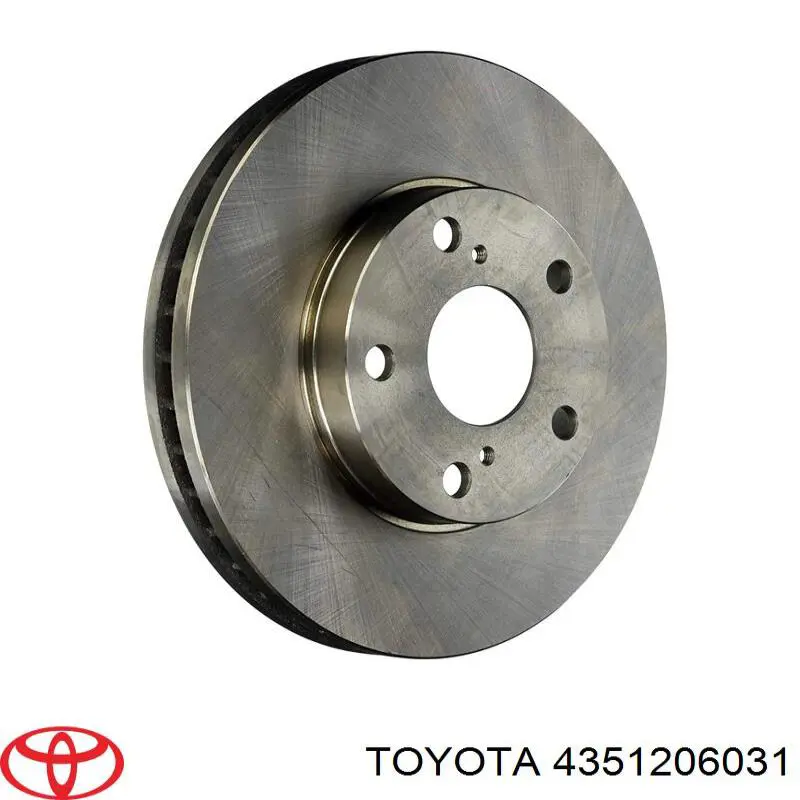 4351206031 Toyota диск тормозной передний