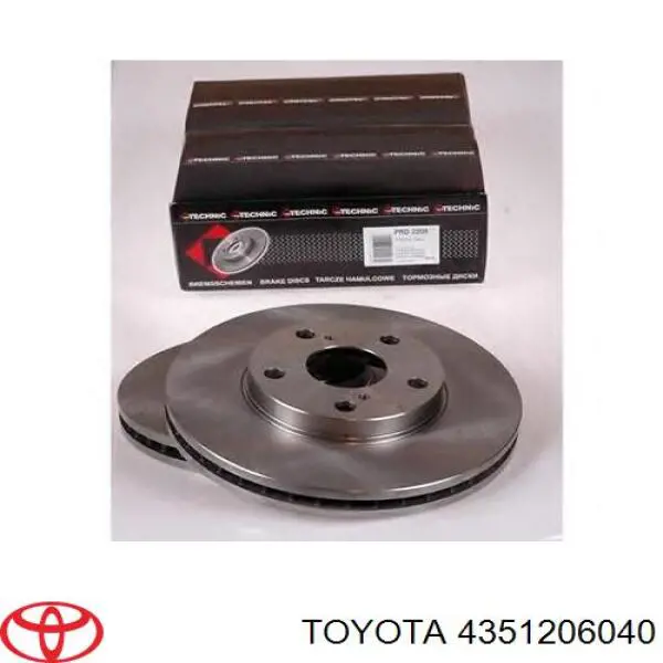 Передний тормозной диск Toyota 4351206040