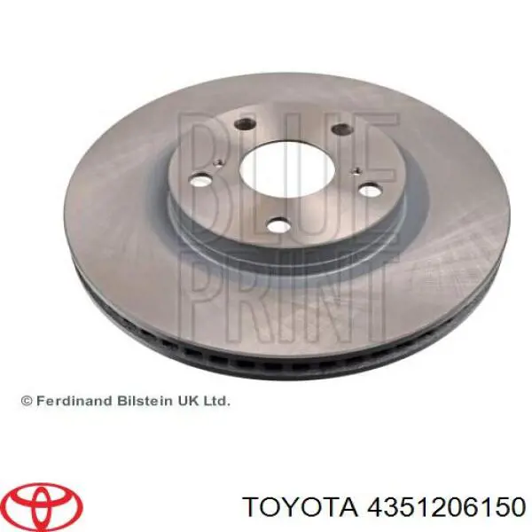 4351206150 Toyota Диск тормозной передний