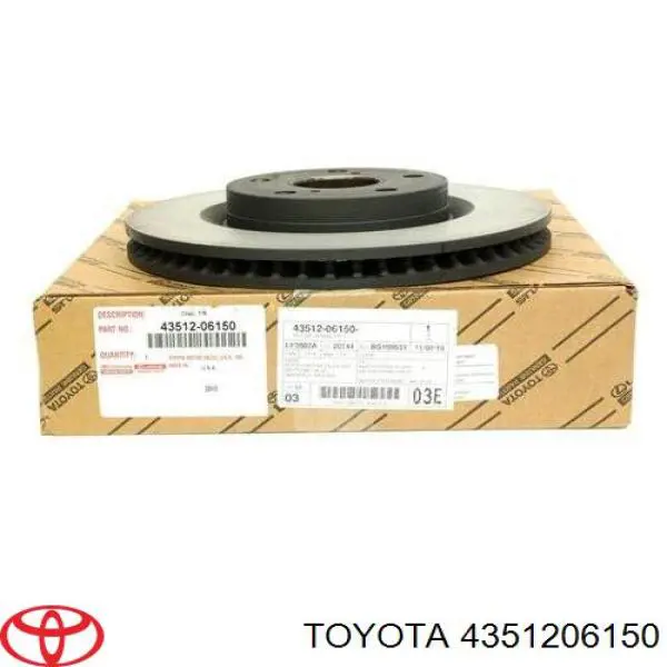 Купить 4351206150 Toyota Ротор тормозной