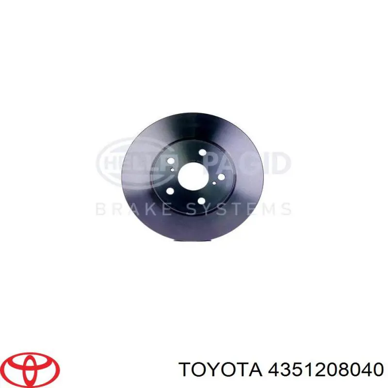 4351208040 Toyota Диск тормозной передний