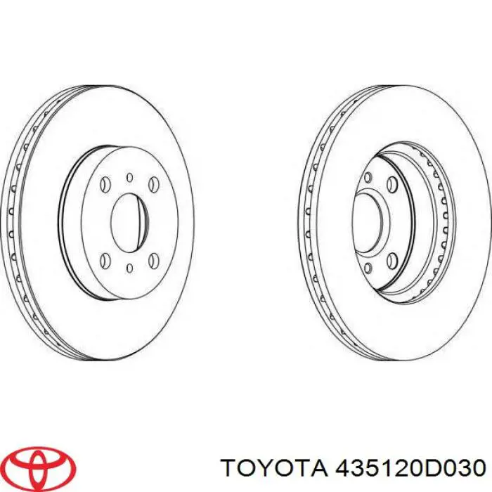 Купить 435120D030 Toyota Ротор тормозной