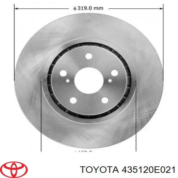 Тормоз дисковый передний Toyota 435120E021 цена, от 57.37 USD
