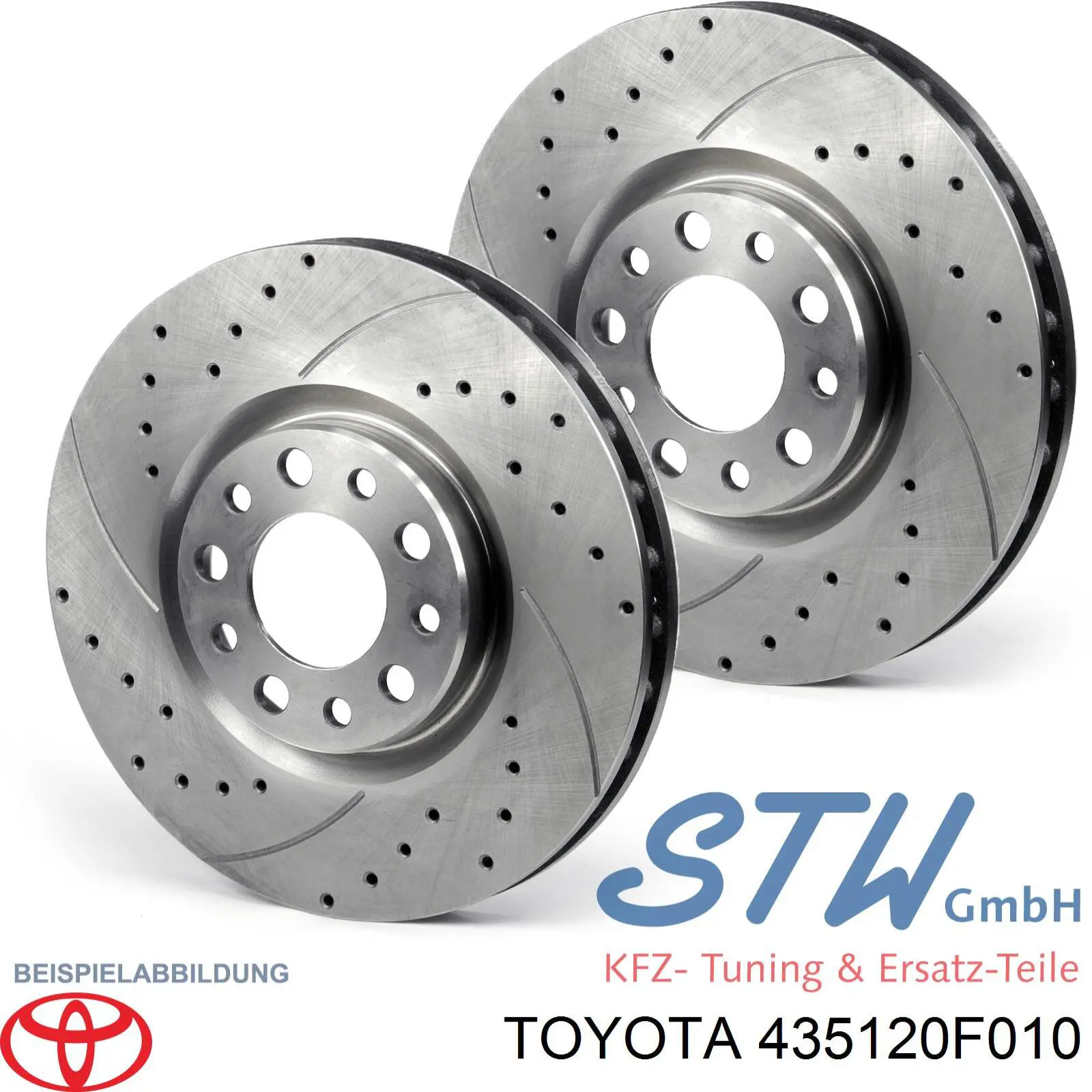 435120F010 Toyota Диск тормозной передний